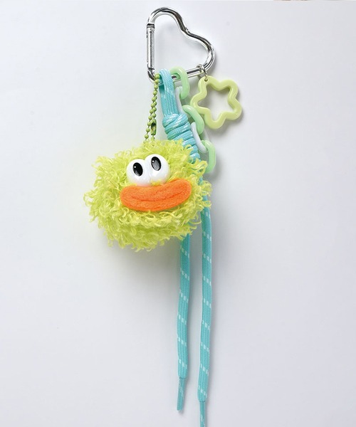 VitaFelice（ヴィータフェリーチェ）の「カラフルモンスター ファーキーホルダー（コードストラップ付き バッグチャーム）（チャーム・レディース・ブラウン/グリーン/パープル/オレンジ/ブラック/グレー・FREE）」の16枚目の写真