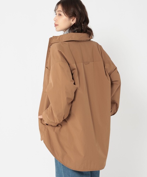 studio CLIP（スタディオクリップ）の「【撥水・防風・マシンウォッシャブル・軽量・保温】中綿シャツジャケット[プチサイズあり]（その他アウター・レディース・カーキ/オフホワイト/ライトブラウン・PF/FREE）」の6枚目の写真