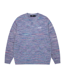 OVAL MULTI COLOR KNIT purple