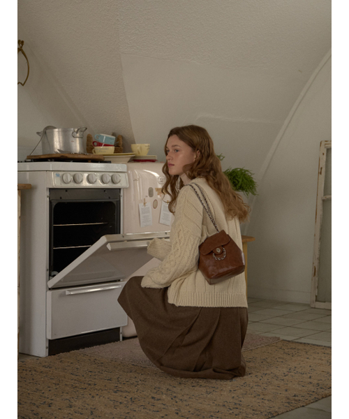 ANOETIC(アノエティック)の「ANC CLASSIC MINI SHOULDER BAG_BROWN(ショルダーバッグ・レディース・ブラウン・FREE)」の1枚目の写真