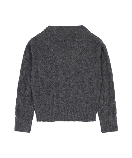 ORDINARY HOLIDAY（オーディナリー ホリデー）の「LOOSE FIT CABLE KNIT PULLOVER [DEEP GRAY]（ニット/セーター・レディース・その他・FREE）」の3枚目の写真
