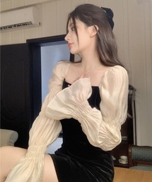 shameless（シェイムレス）の「【結婚式・二次会】キャンディスリーブドレス（ドレス）」