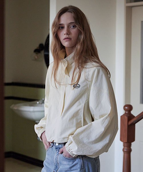 HAINT(ヘイント)の「HIGH NECK WIND BREAKER JUMPER_2COLORS_CREAM(ナイロンジャケット・レディース・その他・FREE)」の1枚目の写真