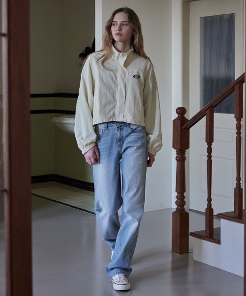 HAINT(ヘイント)の「HIGH NECK WIND BREAKER JUMPER_2COLORS_CREAM(ナイロンジャケット・レディース・その他・FREE)」の3枚目の写真