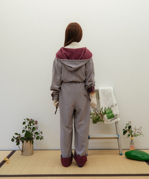 PAMM(パム)の「肌色のストライプジャンプスーツ(つなぎ/オールインワン・レディース・ベージュ系/グレー系・フリー)」の18枚目の写真