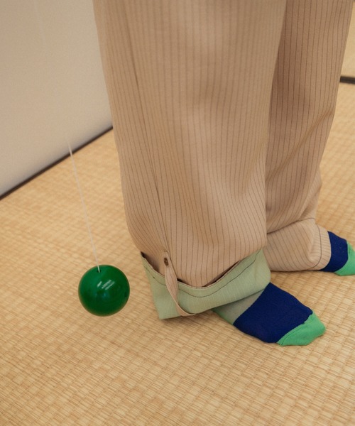 PAMM(パム)の「肌色のストライプジャンプスーツ(つなぎ/オールインワン・レディース・ベージュ系/グレー系・フリー)」の15枚目の写真