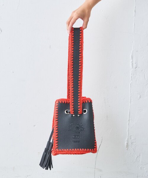 SOUNDSGOOOOD（サウンズグッド）の「【SOUNDS GOOOOD】ワンハンドルカガリワンショルダーレザーバッグ（トートバッグ・レディース・ブルー/ブラック・ONE SIZE）」の14枚目の写真