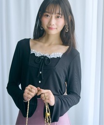 marun（マルン）の「＜大きいサイズ＞テレコリブスクエアネックカットソー marun（Tシャツ/カットソー）」