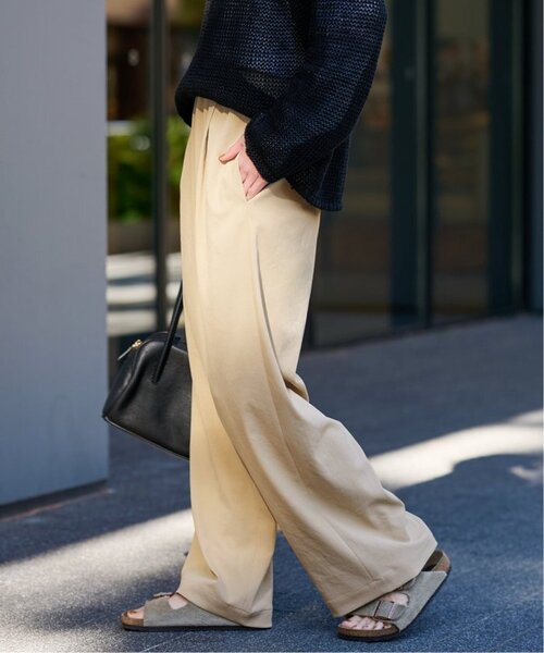 FRAMeWORK（フレームワーク）の「≪新色 / 追加≫ポリエステルツイルリラックスパンツ（その他パンツ・レディース・ベージュ/ホワイト系その他/ブラウン・34/36/38/40）」の9枚目の写真