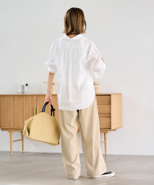 FRAMeWORK（フレームワーク）の「≪新色 / 追加≫ポリエステルツイルリラックスパンツ（その他パンツ・レディース・ベージュ/ホワイト系その他/ブラウン・34/36/38/40）」の13枚目の写真