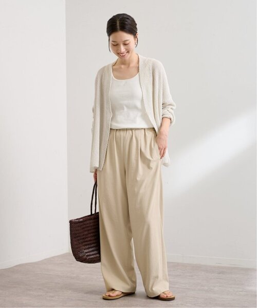 FRAMeWORK（フレームワーク）の「≪新色 / 追加≫ポリエステルツイルリラックスパンツ（その他パンツ・レディース・ベージュ/ホワイト系その他/ブラウン・34/36/38/40）」の20枚目の写真