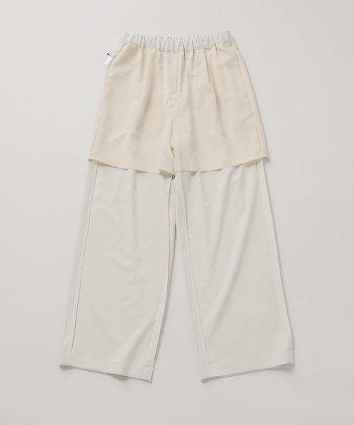 FRAMeWORK(フレームワーク)の「≪新色 / 追加≫ポリエステルツイルリラックスパンツ(その他パンツ・レディース・ベージュ/ホワイト系その他/ブラウン/ブラック・34/36/38/40)」の9枚目の写真