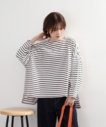 Arinomama（アリノママ）の「Arinomama ワイドボーダーロンT（Tシャツ/カットソー）」