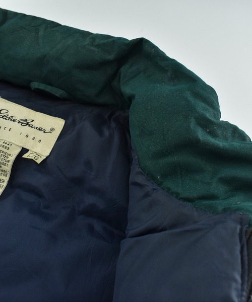 Eddie Bauer（エディーバウアー）の「【USED】90-00’s Eddie Bauer ダウンベスト（ダウンベスト・メンズ・グリーン・LARGE）」の8枚目の写真