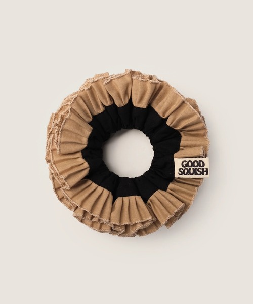 GOOD SQUISH(グッドスクイッシュ)の「COWBOY POP COFFEE(シュシュ・レディース・ライトブラウン・ONE SIZE)」の1枚目の写真