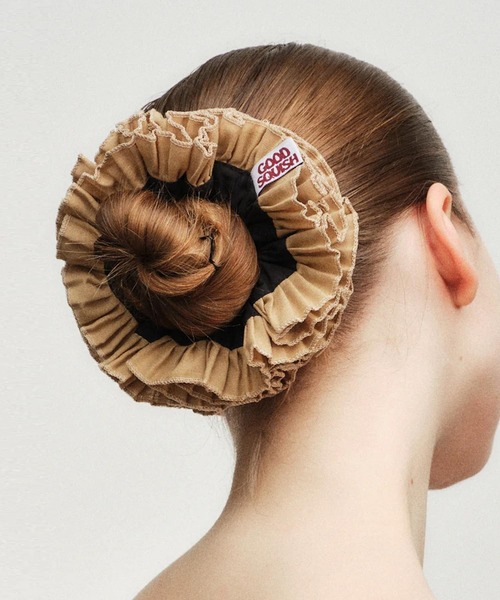 GOOD SQUISH(グッドスクイッシュ)の「COWBOY POP COFFEE(シュシュ・レディース・ライトブラウン・ONE SIZE)」の4枚目の写真