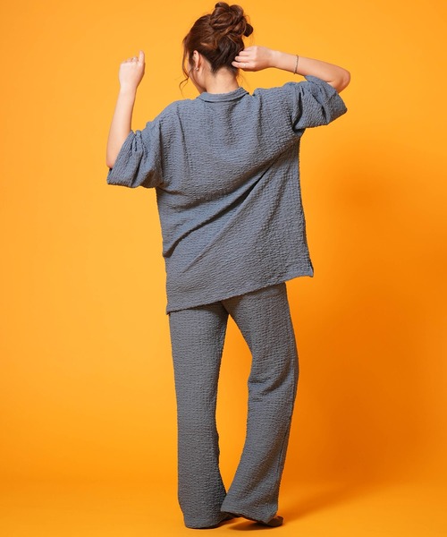 DISCUS ATHLETIC（ディスカス　アスレチック）の「DISCUS ATHLETIC/ディスカスアスレチック レディース ロンパン 6287-9420（その他パンツ・レディース・スミクロ/グレイッシュブルー/ピンク・M/L）」の14枚目の写真