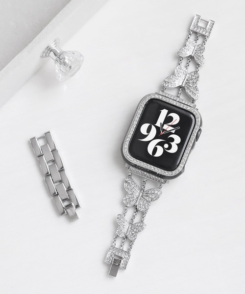 Urban Coral(アーバンコーラル)の「Apple Watch Band / アップルウォッチ ジルコニアバタフライバンド / Urban Coral(デジタル腕時計・レディース・ピンクゴールド/ゴールド系その他・40mm)」の7枚目の写真