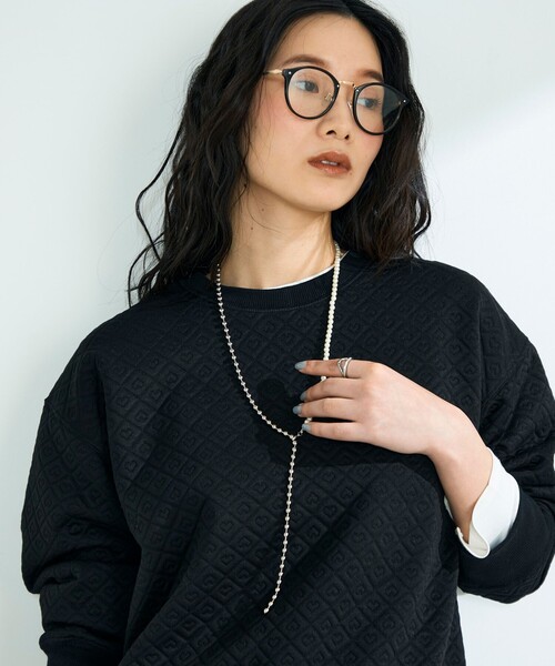 fredy emue（フレディエミュ）の「パールメタルフリーフックネックレス（ネックレス・レディース・シルバー/ゴールド・FREE）」の3枚目の写真