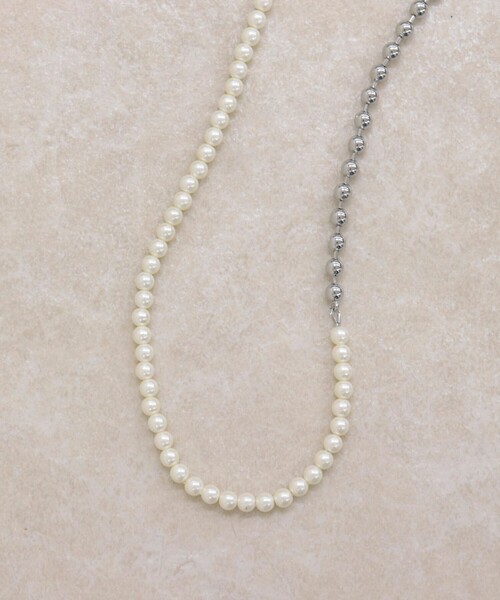 fredy emue（フレディエミュ）の「パールメタルフリーフックネックレス（ネックレス・レディース・シルバー/ゴールド・FREE）」の13枚目の写真