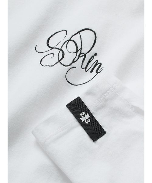 SORIN(ソリン )の「Embroidered Basic Long Tshirt/エンブロイダード ベーシックロングTシャツ(Tシャツ/カットソー・レディース・スカイブルー/ライトピンク/ホワイト・38)」の15枚目の写真
