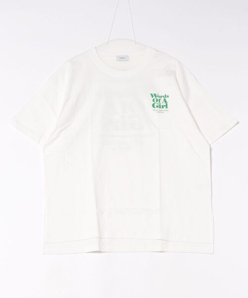 undeny.(アンディニ-)の「undeny/アンディニー Words of Tシャツ(Tシャツ/カットソー・レディース・チャコールグレー/ピンク/ホワイト・F)」の1枚目の写真