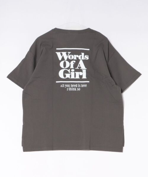 undeny.(アンディニ-)の「undeny/アンディニー Words of Tシャツ(Tシャツ/カットソー・レディース・チャコールグレー/ピンク/ホワイト・F)」の11枚目の写真