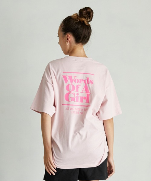 undeny.(アンディニ-)の「undeny/アンディニー Words of Tシャツ(Tシャツ/カットソー・レディース・チャコールグレー/ピンク/ホワイト・F)」の3枚目の写真