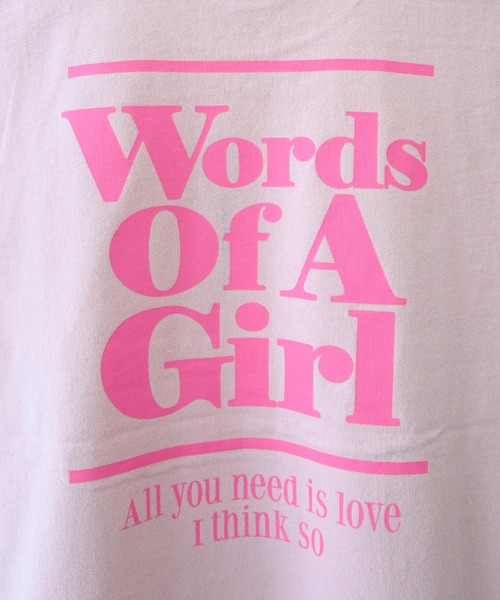 undeny.(アンディニ-)の「undeny/アンディニー Words of Tシャツ(Tシャツ/カットソー・レディース・チャコールグレー/ピンク/ホワイト・F)」の9枚目の写真