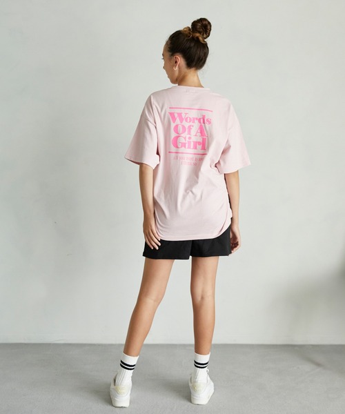 undeny.(アンディニ-)の「undeny/アンディニー Words of Tシャツ(Tシャツ/カットソー・レディース・チャコールグレー/ピンク/ホワイト・F)」の4枚目の写真