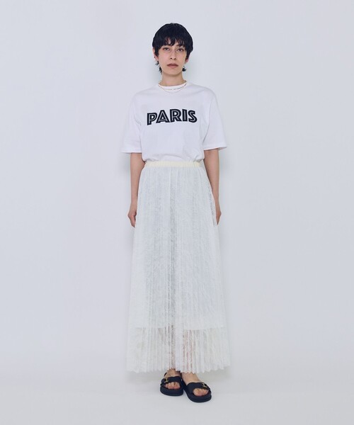 1er Arrondissement(プルミエアロンディスモン)の「レースアコーディオンスカート(スカート・レディース・ホワイト系その他3/ブラック系その他3・38/36)」の3枚目の写真