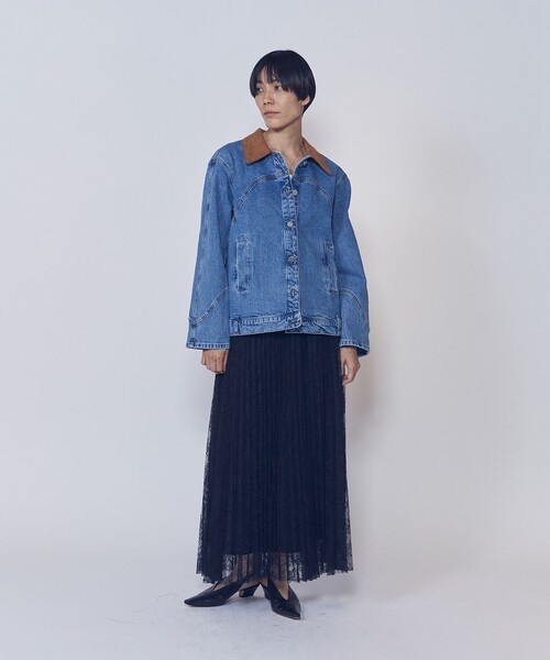 1er Arrondissement(プルミエアロンディスモン)の「レースアコーディオンスカート(スカート・レディース・ホワイト系その他3/ブラック系その他3・38/36)」の17枚目の写真