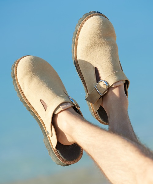 glamb（グラム）の「Cow Suede Clog Sandals / カウスエードクロッグサンダル（サンダル・メンズ・ブラック/ワイン/ベージュ・25/26/27/28）」の3枚目の写真