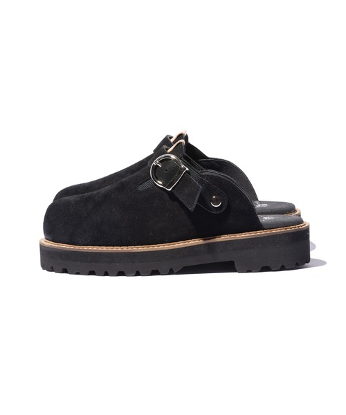 glamb（グラム）の「Cow Suede Clog Sandals / カウスエードクロッグサンダル（サンダル・メンズ・ブラック/ワイン/ベージュ・25/26/27/28）」の5枚目の写真