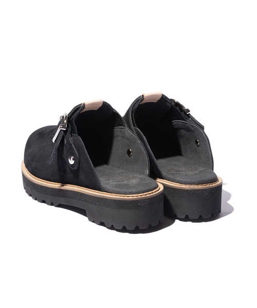 glamb（グラム）の「Cow Suede Clog Sandals / カウスエードクロッグサンダル（サンダル・メンズ・ブラック/ワイン/ベージュ・25/26/27/28）」の8枚目の写真