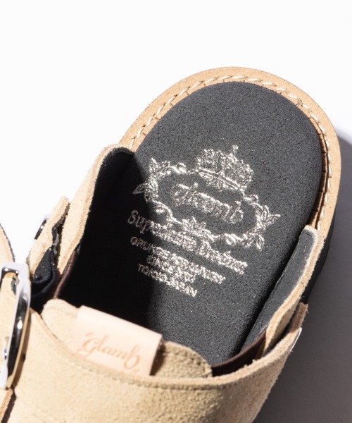 glamb（グラム）の「Cow Suede Clog Sandals / カウスエードクロッグサンダル（サンダル・メンズ・ブラック/ワイン/ベージュ・25/26/27/28）」の15枚目の写真