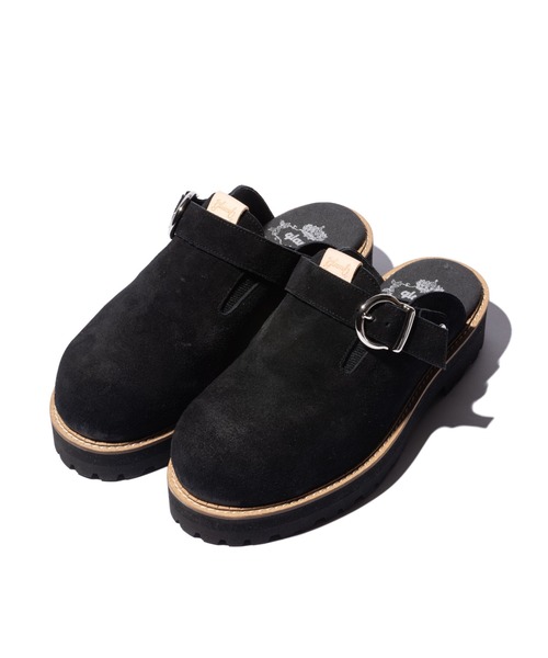 glamb（グラム）の「Cow Suede Clog Sandals / カウスエードクロッグサンダル（サンダル・メンズ・ブラック/ワイン/ベージュ・25/26/27/28）」の22枚目の写真