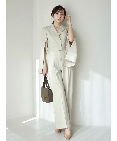 anuans(アニュアンス)の「ミニマルテーラードオールインワン(つなぎ/オールインワン・レディース・ネイビー/ライトベージュ/グレー・SMALL/MEDIUM)」の15枚目の写真