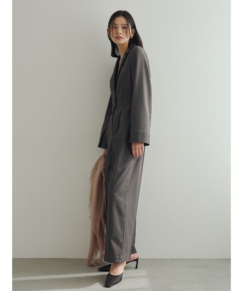 anuans(アニュアンス)の「ミニマルテーラードオールインワン(つなぎ/オールインワン・レディース・ネイビー/ライトベージュ/グレー・SMALL/MEDIUM)」の5枚目の写真