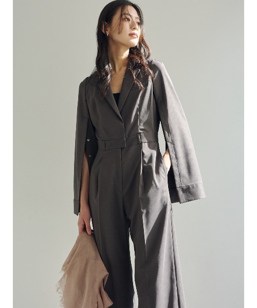 anuans(アニュアンス)の「ミニマルテーラードオールインワン(つなぎ/オールインワン・レディース・ネイビー/ライトベージュ/グレー・SMALL/MEDIUM)」の12枚目の写真