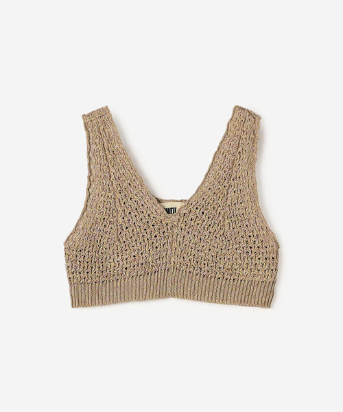 UNFIL(アンフィル)の「UNFIL | ハニーコンボ メッシュニットベスト WOMEN(ベスト・レディース・ベージュ系その他/ブルー系その他5・1)」の3枚目の写真