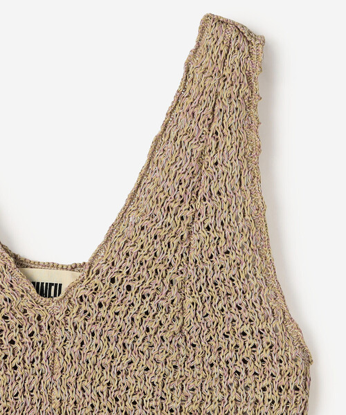 UNFIL(アンフィル)の「UNFIL | ハニーコンボ メッシュニットベスト WOMEN(ベスト・レディース・ベージュ系その他/ブルー系その他5・1)」の6枚目の写真