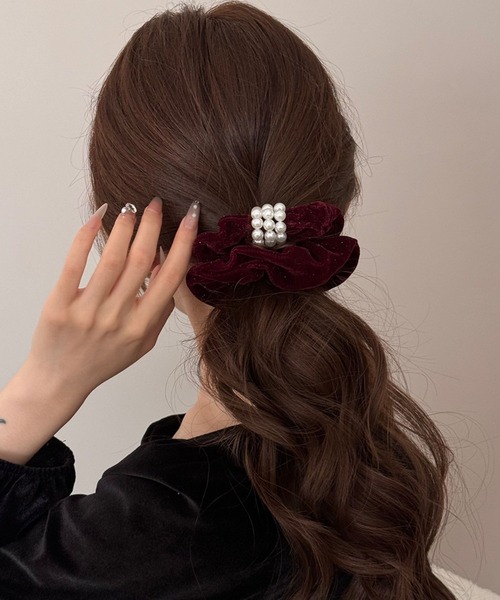 perky room｜パーキールーム（レディース）のヘアアクセサリー（レッド