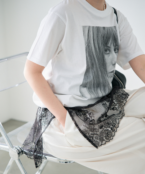 IENA（イエナ）の「《追加2》Heriter/エリテ リバーレースキャミソール（シャツ/ブラウス・レディース・ブラック/ホワイト・FREE）」の9枚目の写真