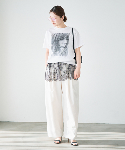 IENA（イエナ）の「《追加2》Heriter/エリテ リバーレースキャミソール（シャツ/ブラウス・レディース・ブラック/ホワイト・FREE）」の11枚目の写真