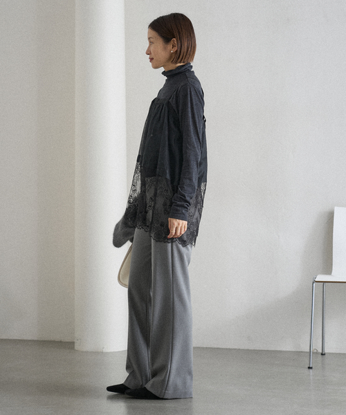 IENA（イエナ）の「《追加2》Heriter/エリテ リバーレースキャミソール（シャツ/ブラウス・レディース・ブラック/ホワイト・FREE）」の21枚目の写真