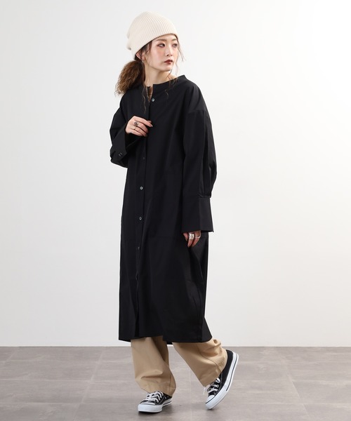FUNALIVE（ファンアライブ）の「comoely closet　BOX&マーメイドシルエットが叶うワンピース 長袖（ワンピース・レディース・ブルー/ブラウン/ブラック・LL/L/M）」の8枚目の写真