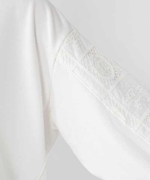 studio CLIP（スタディオクリップ）の「袖パッチワークレースプルオーバー（Tシャツ/カットソー・レディース・スモーク/オフホワイト/パープル・FREE）」の17枚目の写真