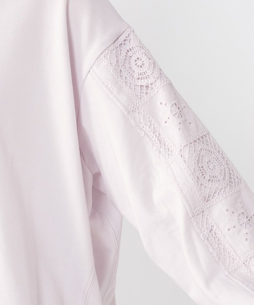 studio CLIP（スタディオクリップ）の「袖パッチワークレースプルオーバー（Tシャツ/カットソー・レディース・スモーク/オフホワイト/パープル・FREE）」の19枚目の写真