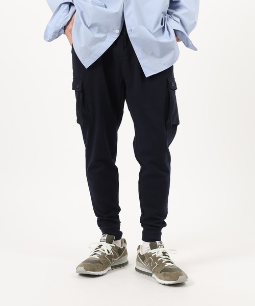 Relation(リレーション)の「ポンチカーゴパンツ(スウェットパンツ・メンズ・カーキ/ブラック/ネイビー/チャコールグレー/グレー・M/XL/S/L)」の5枚目の写真